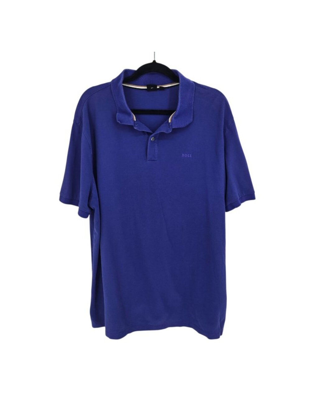 Boss Hugo Boss mens size 2XT blue short sleeve polo